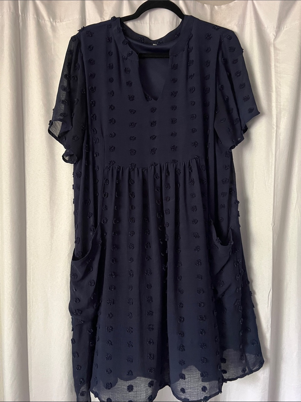 JODIFL Navy Textured Dress